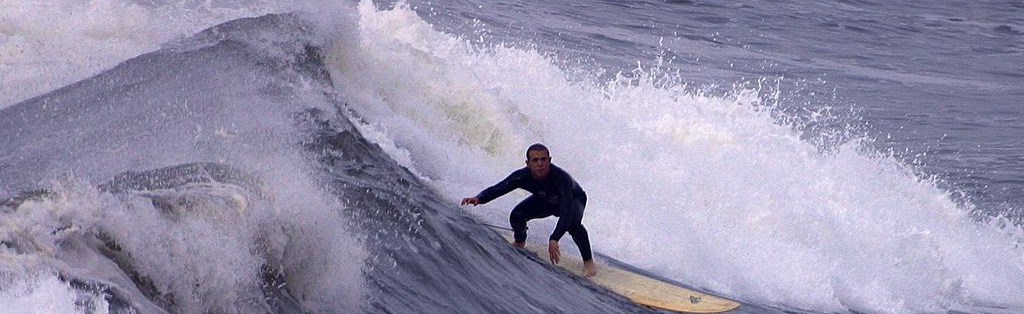 A Surfer Surfing