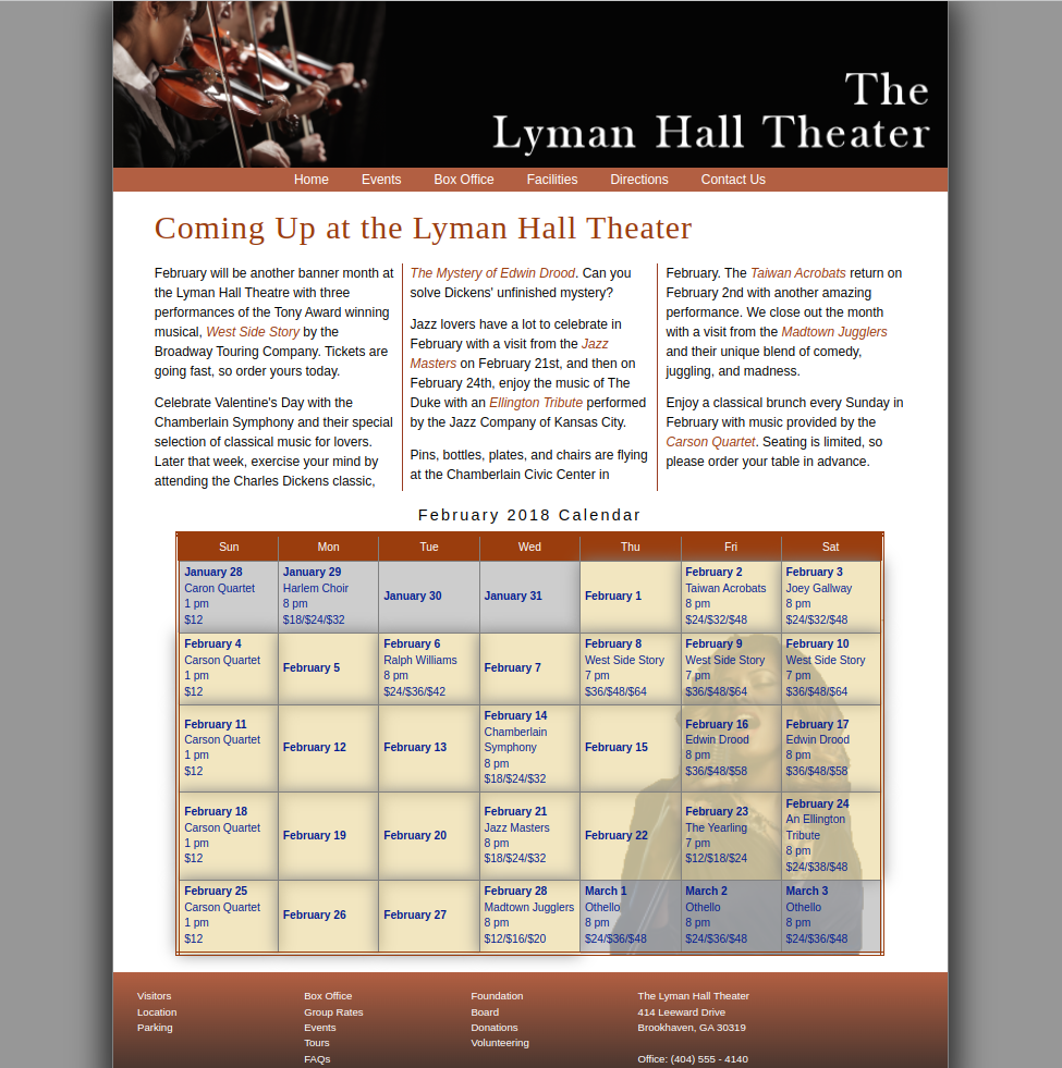 The Lyman Hall Theater